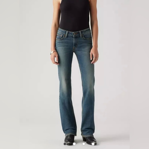 Levis Super low Bootcut Classic Blue Women's Jeans - Picture 1 of 8